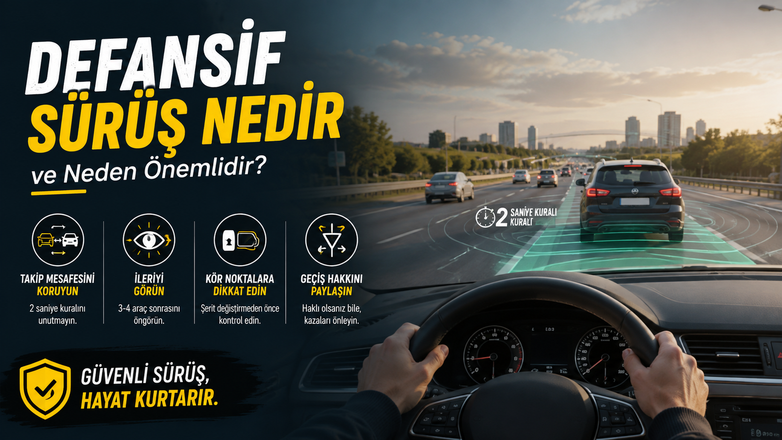 Defansif Sürüş Teknikleri: Yollarda Hayat Kurtaran Kurallar